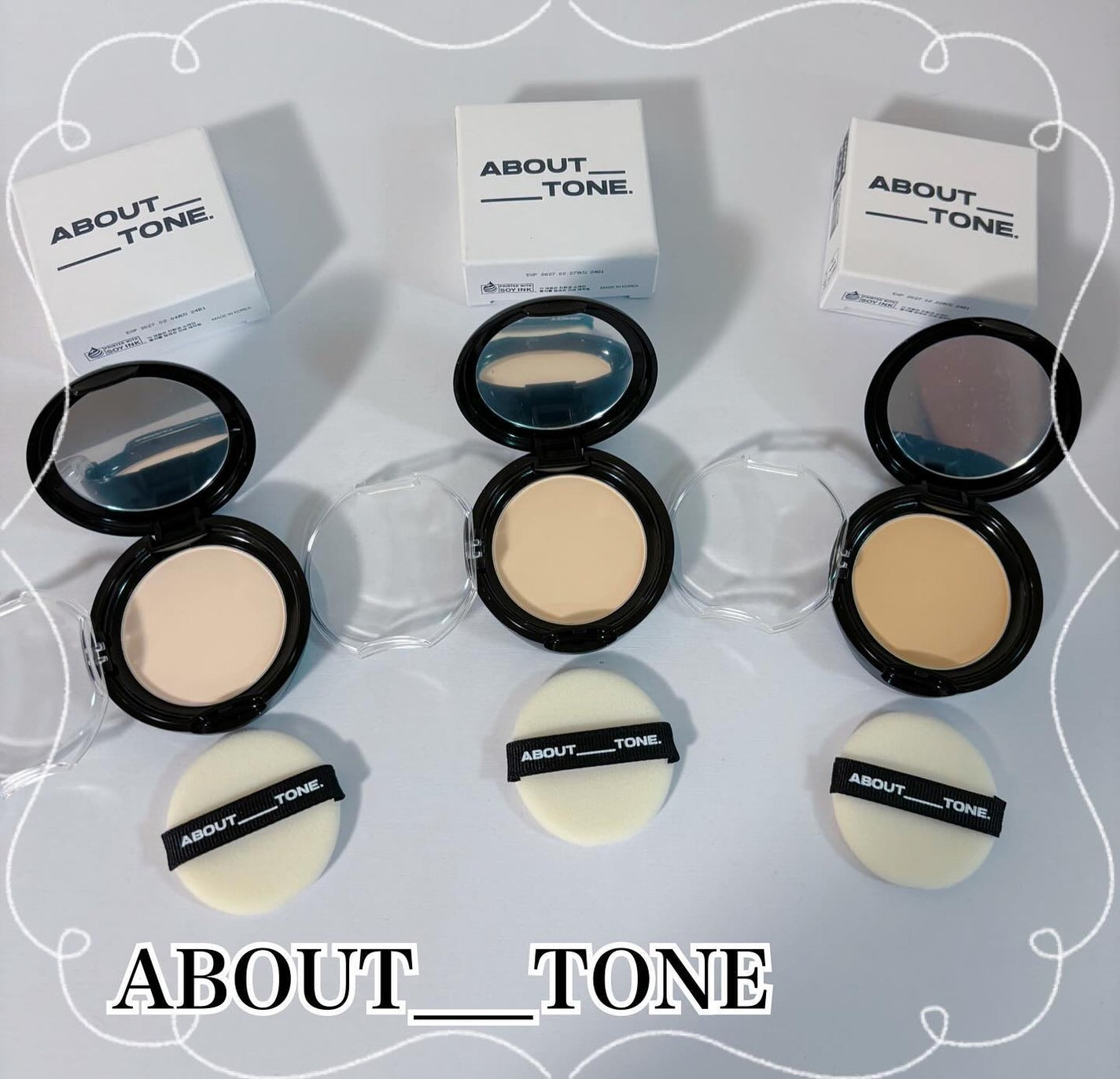 コハル フォロバ on LIPS 「ABOUTTONE様頂きました◌ブラーパウダーパクト3種類肌の..」(1枚目)