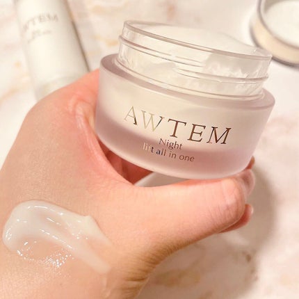 ナイトリフトオールインワン(夜⽤ジェルクリーム)/AWTEM/オールインワン化粧品を使ったクチコミ(8枚目)
