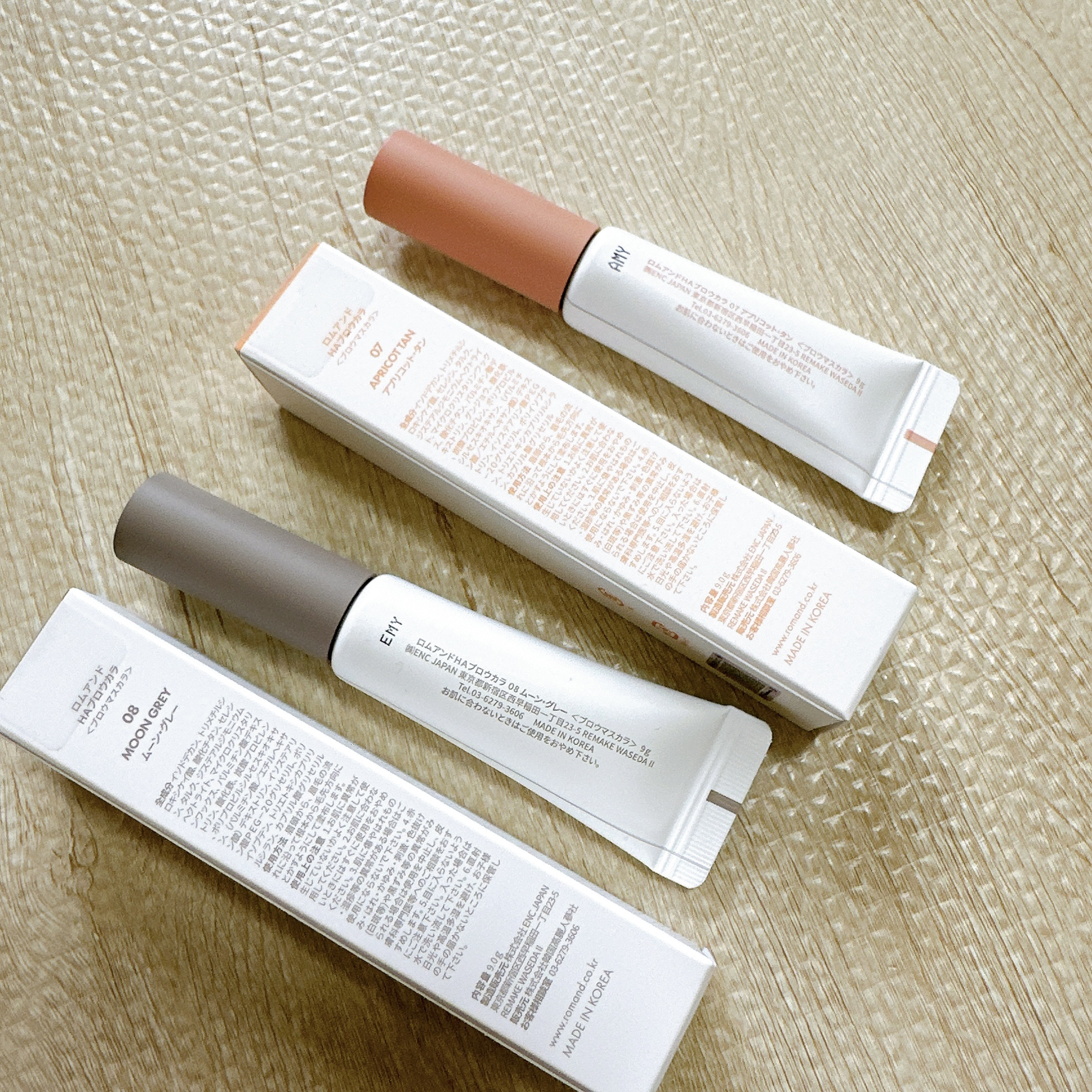 ハンオールブロウカラ/rom&nd/眉マスカラを使ったクチコミ（2枚目）