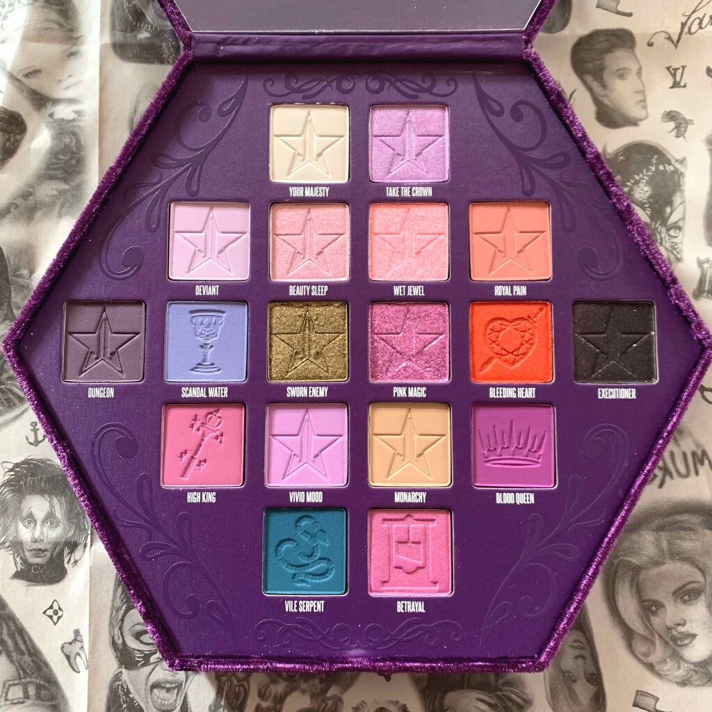 BLOOD LUST ARTISTRY PALETTE/Jeffree Star Cosmetics/アイシャドウパレットを使ったクチコミ（1枚目）