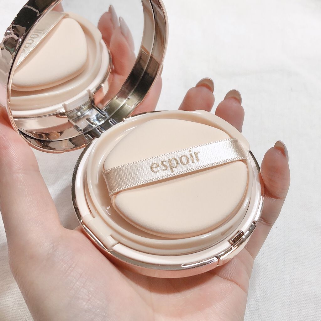 プロテーラービーグロウクッション(オールニュー)/espoir/クッションファンデーションを使ったクチコミ（3枚目）