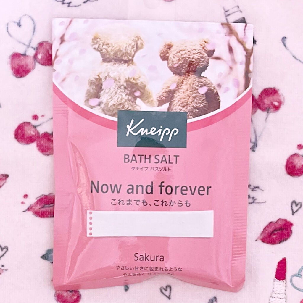 クナイプ バスソルト サクラの香り/クナイプ/無機塩系入浴剤を使ったクチコミ(1枚目)