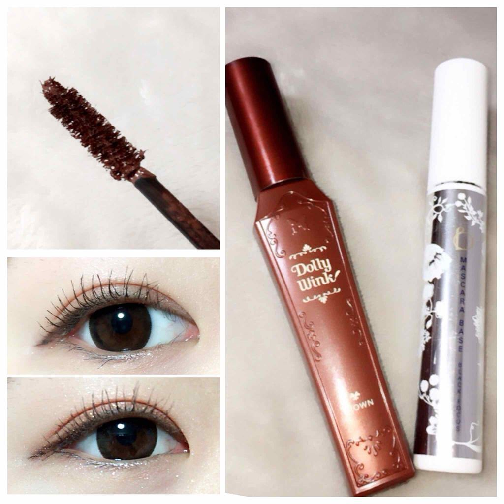 ロング&ボリュームマスカラ ブラウン/ドーリーウインク/マスカラを使ったクチコミ(1枚目)