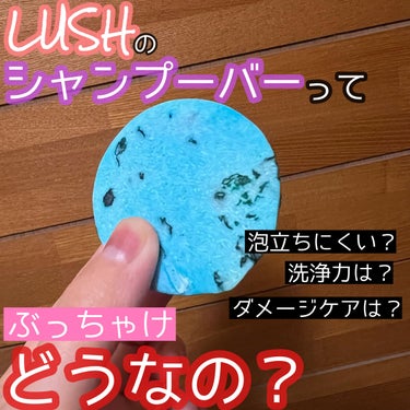 ラッシュ のりのりシーサイドのクチコミ「固形石鹸のようなシャンプー😳
プラスチックフリーで今時なラッシュのシャンプーバー。
ぶっちゃけ.....」（1枚目）