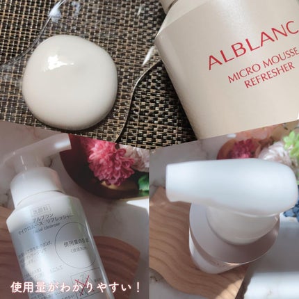 マイクロムース リフレッシャー/ALBLANC/泡洗顔を使ったクチコミ(2枚目)