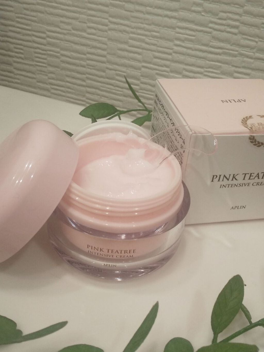 ピンクティーツリークリーム/APLIN/フェイスクリームを使ったクチコミ(2枚目)