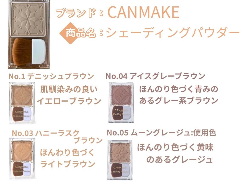 シェーディングパウダー/キャンメイク/シェーディングを使ったクチコミ(3枚目)