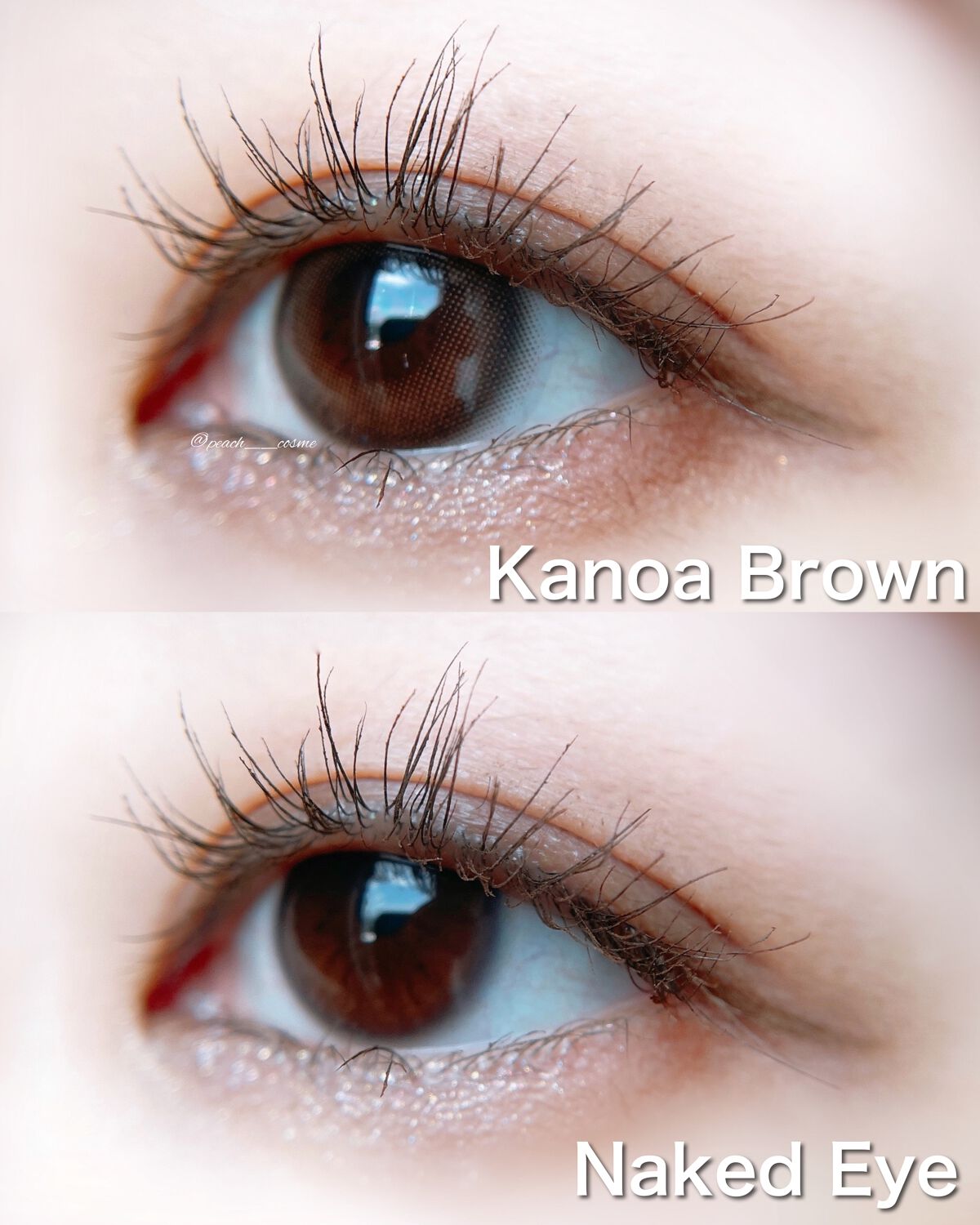MOON カノアブラウン/カラコンムーン/カラーコンタクトレンズを使ったクチコミ(4枚目)