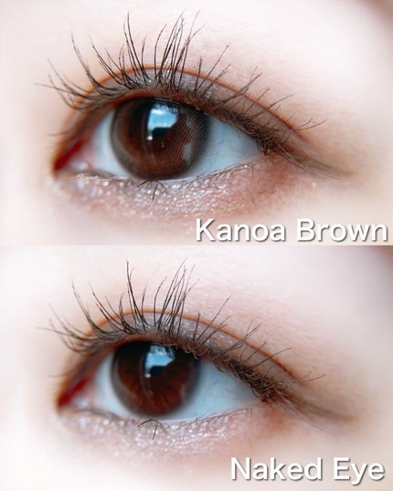 MOON カノアブラウン/カラコンムーン/カラーコンタクトレンズを使ったクチコミ(4枚目)