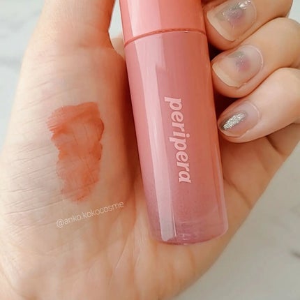 インク ムード グロイ ティント 03 ROSE IN MIND/PERIPERA/リップティントを使ったクチコミ(3枚目)