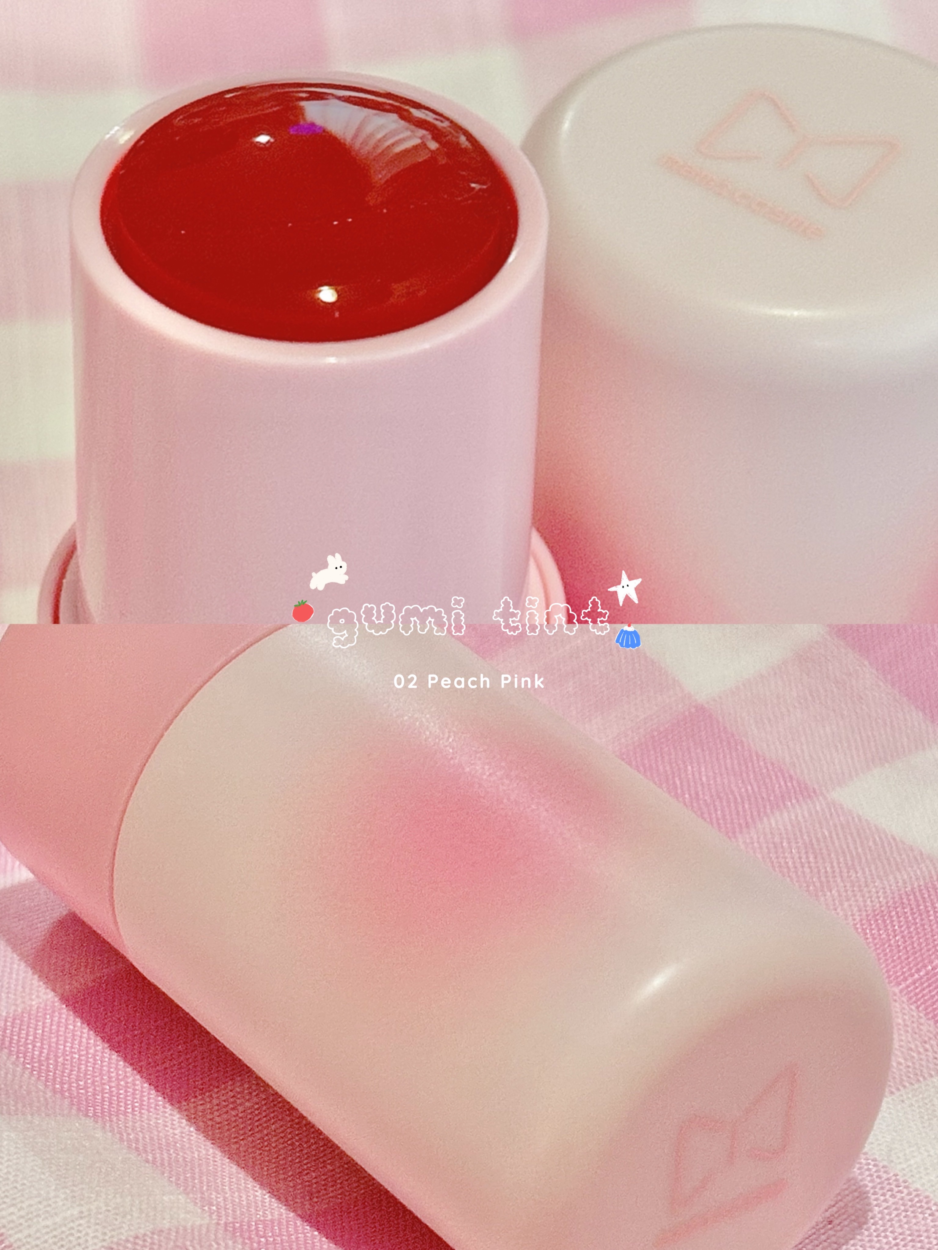 mamicosme グミティント 02 ピーチピンク/mamicosme/リップティントを使ったクチコミ（2枚目）