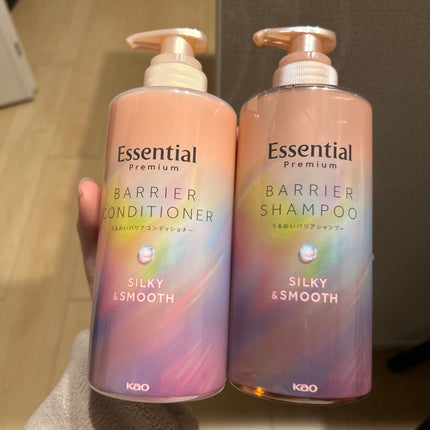 エッセンシャルプレミアム バリアシャンプー・コンディショナー シルキー&スムース/エッセンシャル/市販シャンプーを使ったクチコミ(1枚目)