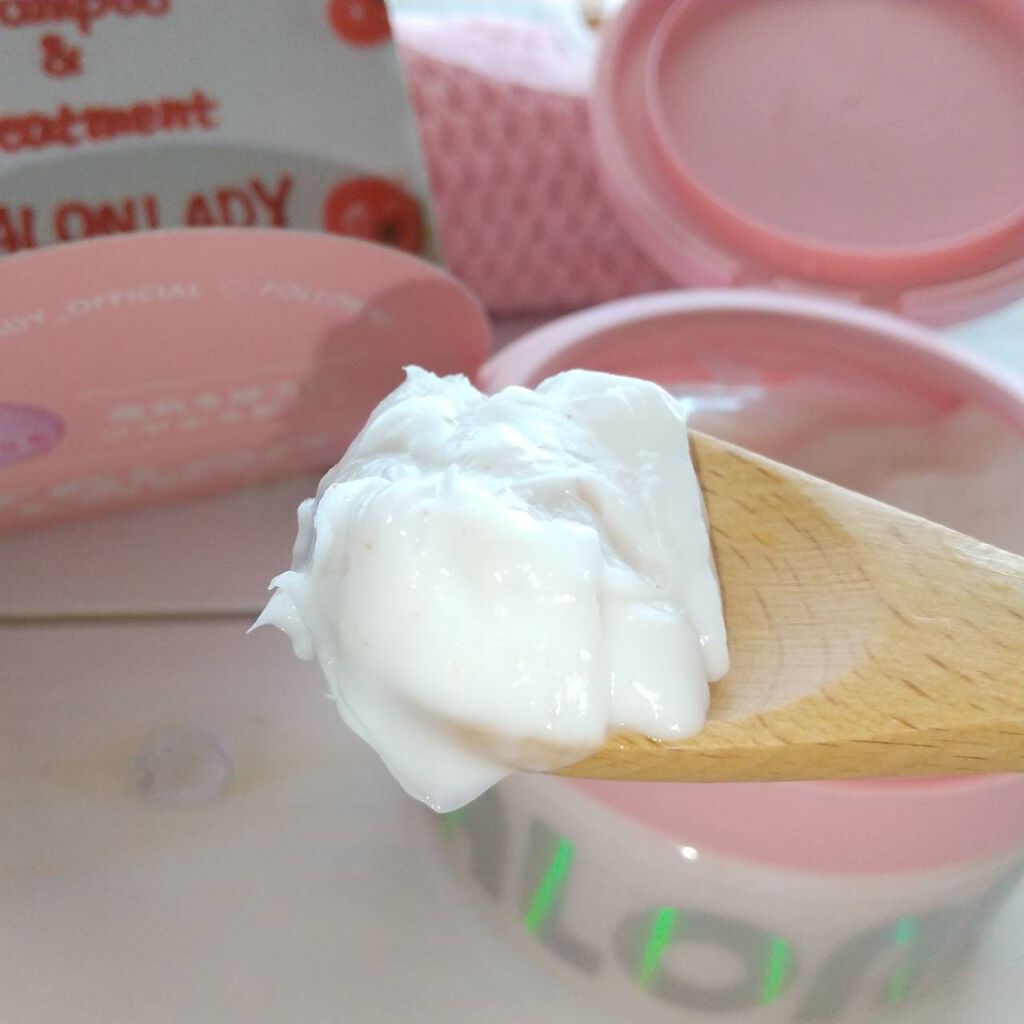 サロンレディ 密着ツヤぷるクレイヘアマスク トライアル(40g)/SALON LADY/ヘアマスク・ヘアパックを使ったクチコミ（3枚目）