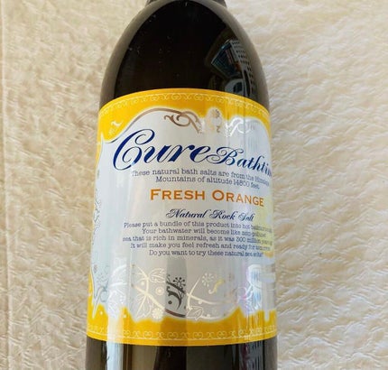 Cureバスタイム  フレッシュオレンジの香り 500g/Cure/無機塩系入浴剤を使ったクチコミ(1枚目)