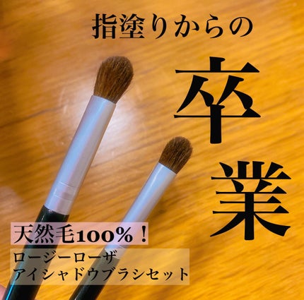 アイシャドウブラシセット/ロージーローザ/メイクブラシを使ったクチコミ(1枚目)