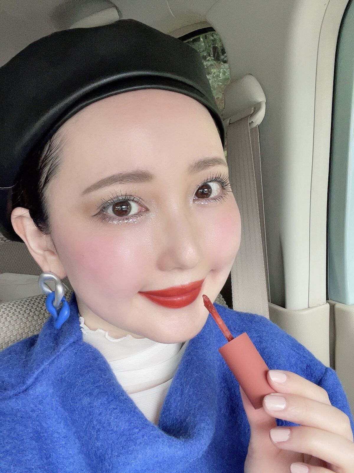 リップアンドチーク ヌードマットティント 08 シックサンド(Chic Sand)/CathyDoll/リップティントを使ったクチコミ（2枚目）