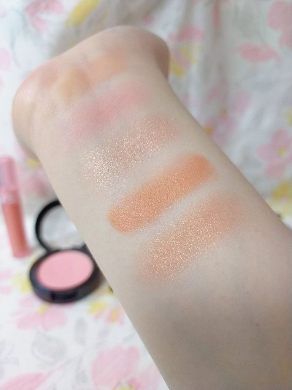 ソフトクリームチーク 62 Papaya/AMUSE/リキッドチークを使ったクチコミ（3枚目）