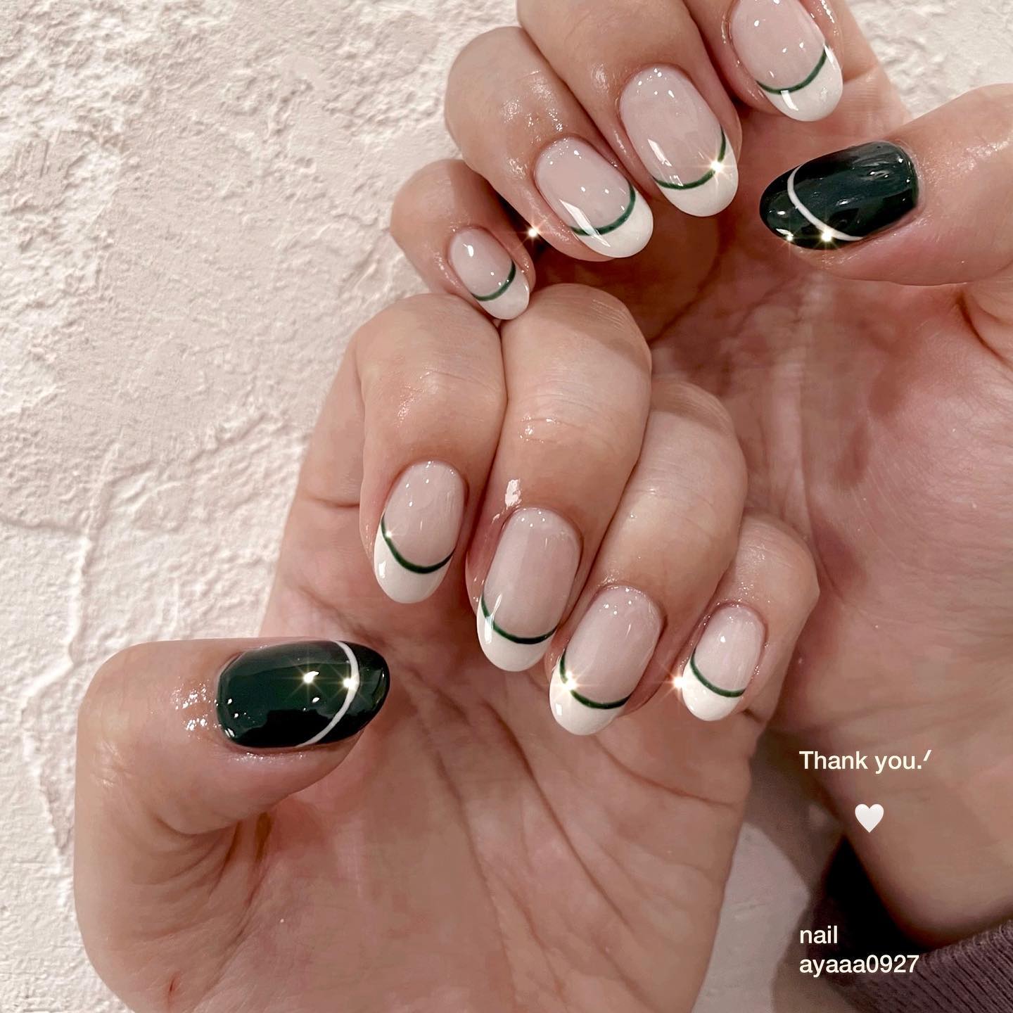 #クリスマスネイルのネイルデザイン