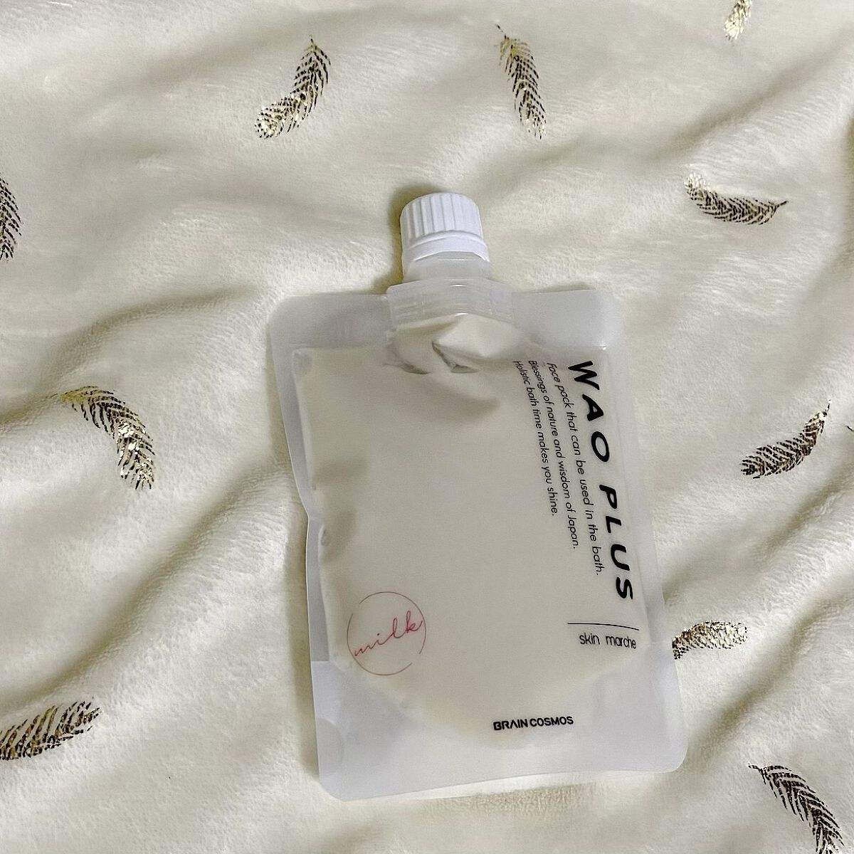 skinmarche WAOPLUS プラントベースミルクブースターマスク/ブレーンコスモス/洗い流すパック・マスクを使ったクチコミ（1枚目）