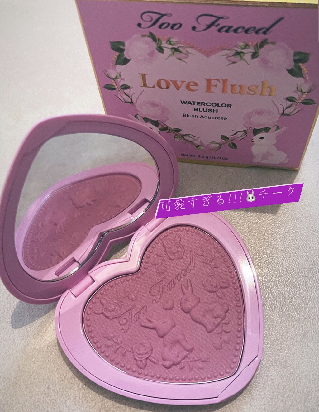 ラブ フラッシュ ロングラスティング 16H ブラッシュ/Too Faced/パウダーチークを使ったクチコミ（1枚目）