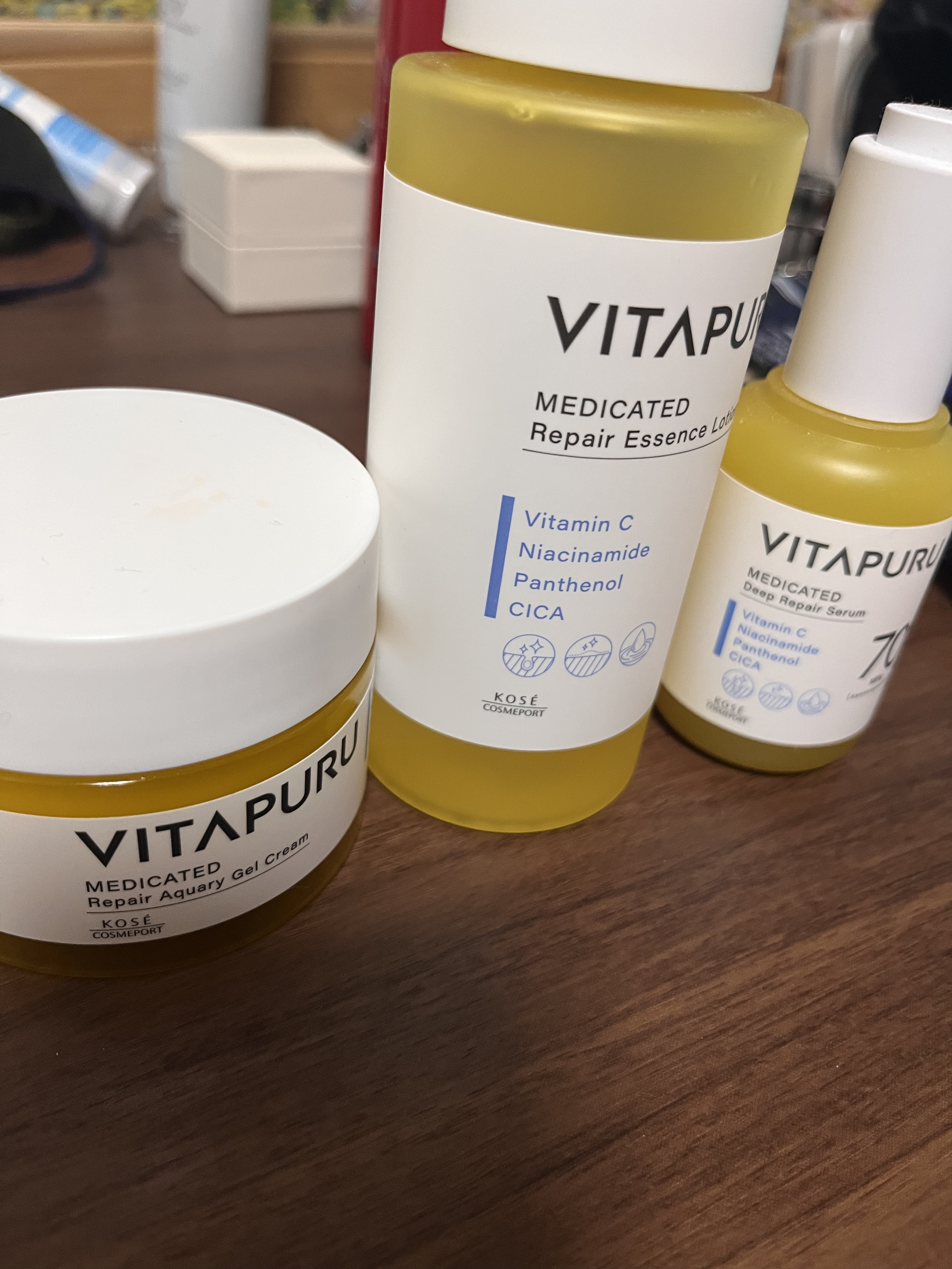 ビタプル リペアアクアリージェルクリーム/VITAPURU/フェイスクリームを使ったクチコミ（1枚目）