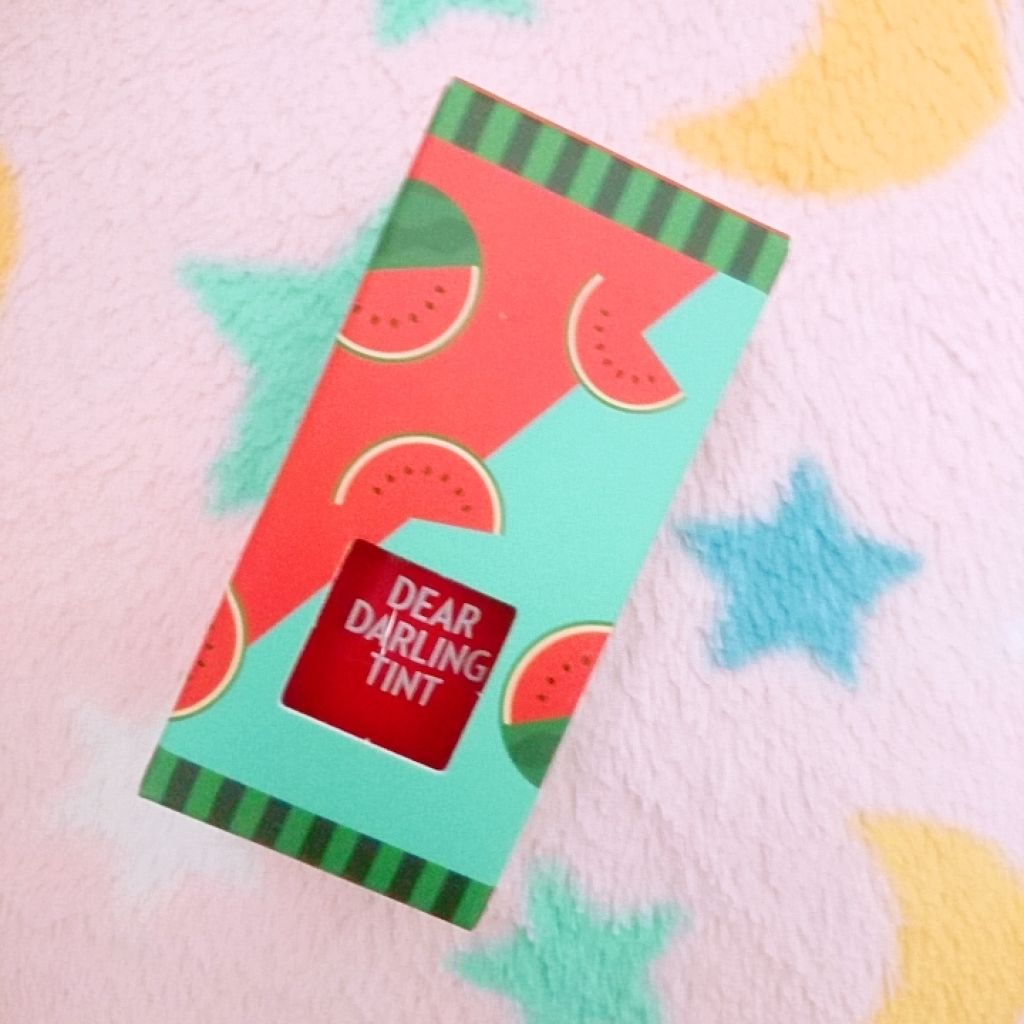 ディアダーリン ウォータージェルティント （アイスティント）/ETUDE/口紅を使ったクチコミ（2枚目）