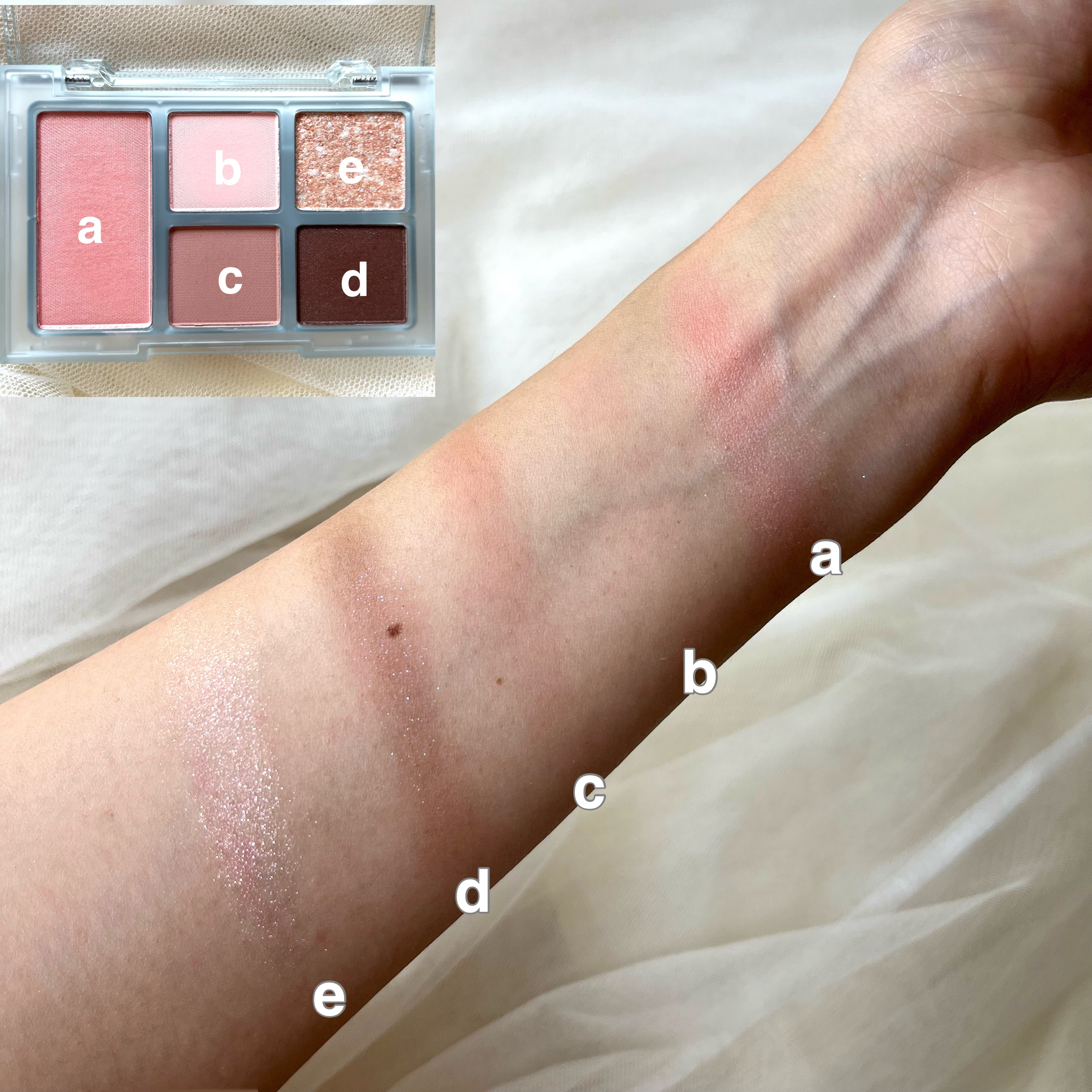 オールラウンドアイパレット 05 ローズファズ/hince/マルチパレットを使ったクチコミ（2枚目）