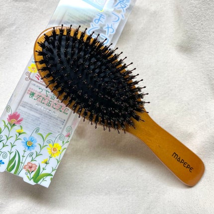 つやつや天然毛のミックスブラシ/マペペ/ヘアブラシを使ったクチコミ(1枚目)
