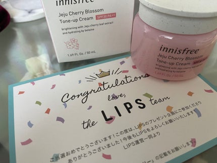 チェジュ チェリーブロッサム トーンアップクリーム/innisfree/化粧下地を使ったクチコミ(1枚目)