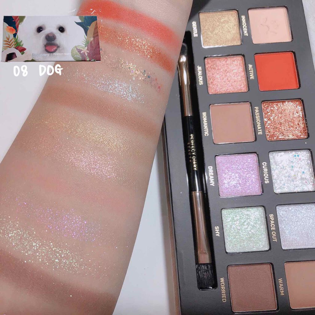 エクスプローラ12色 動物アイシャドウパレット/PERFECT DIARY/アイシャドウパレットを使ったクチコミ(2枚目)