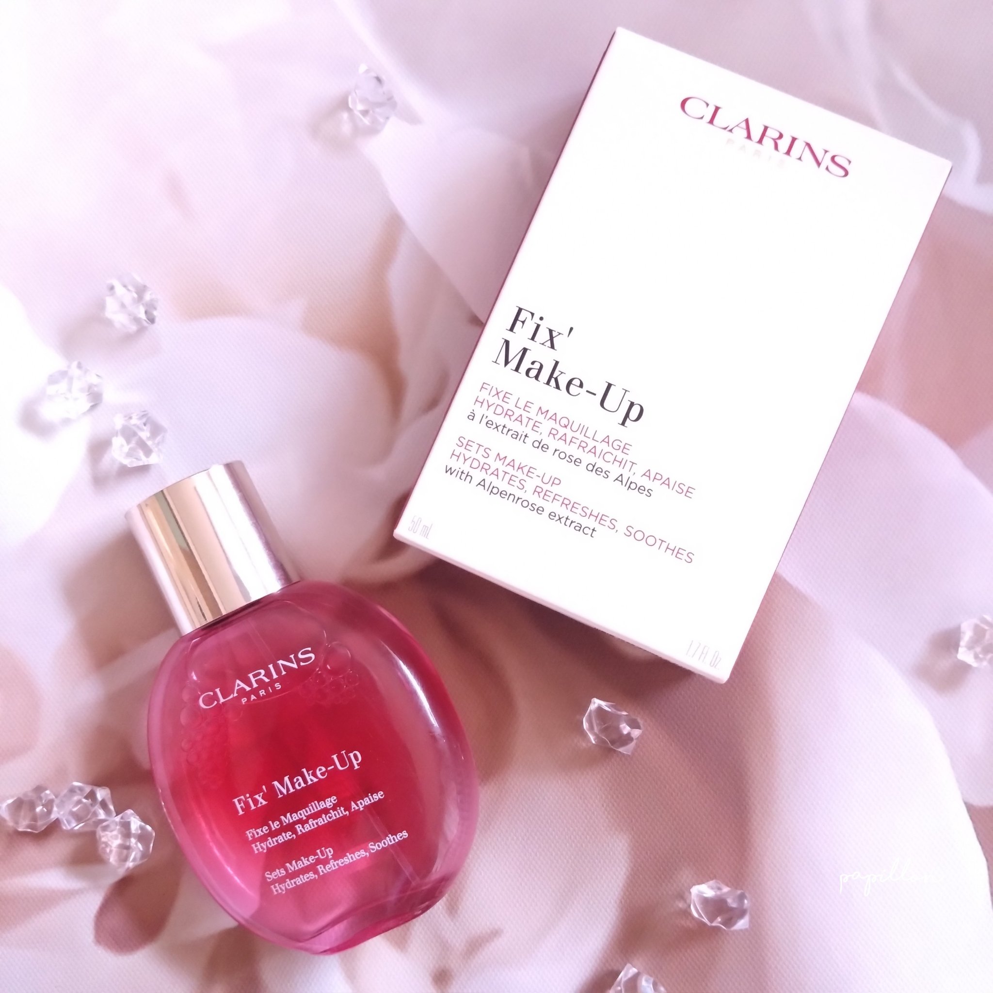 フィックス メイクアップ 50ml/CLARINS/ミスト状化粧水を使ったクチコミ（1枚目）