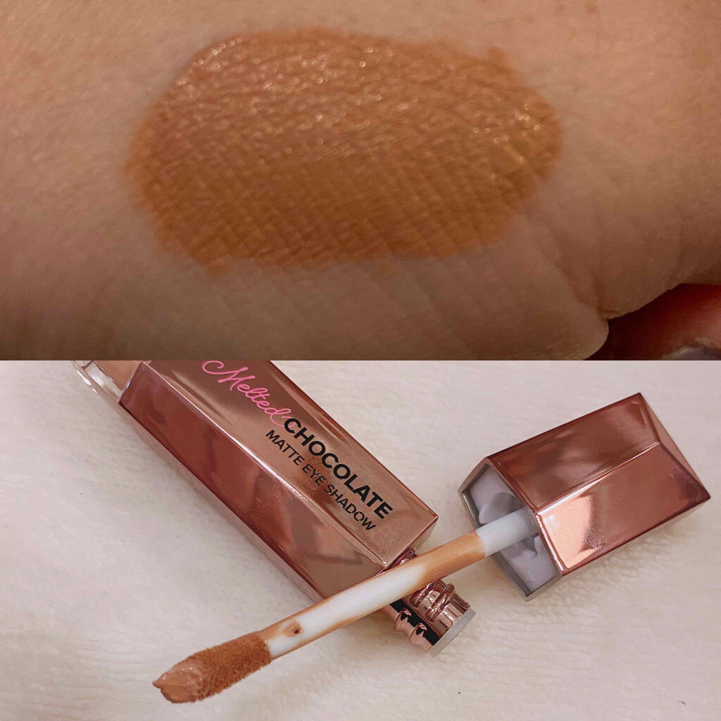 メルテッド チョコレート マット アイシャドウ チョコレート モルト/Too Faced/リキッドアイシャドウを使ったクチコミ（2枚目）