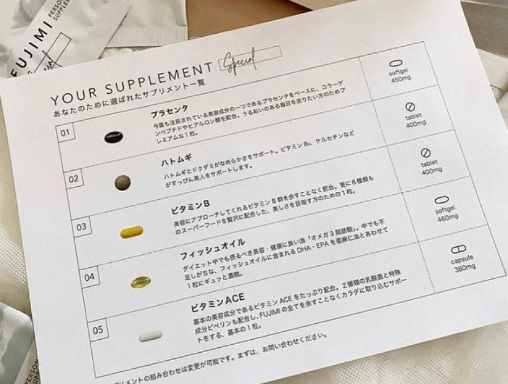 パーソナライズサプリメント「FUJIMI(フジミ)」/FUJIMI/健康サプリメントを使ったクチコミ(3枚目)