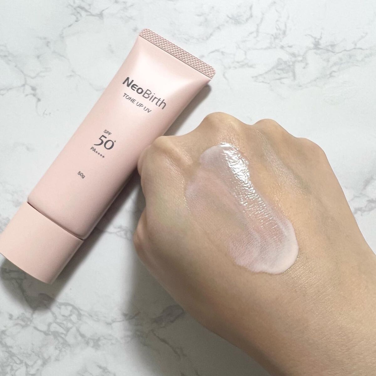 ネオバース プロテクト UV トーンアップ SPF50+PA++++ (医薬部外品)/NeoBirth./日焼け止めクリームを使ったクチコミ（3枚目）