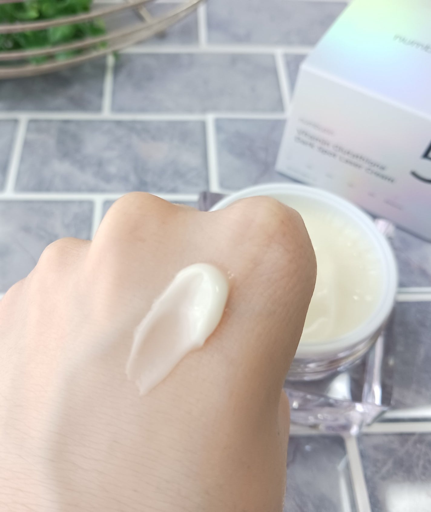 5番 白玉グルタチオンCメラゼロクリーム/numbuzin/フェイスクリームを使ったクチコミ(3枚目)