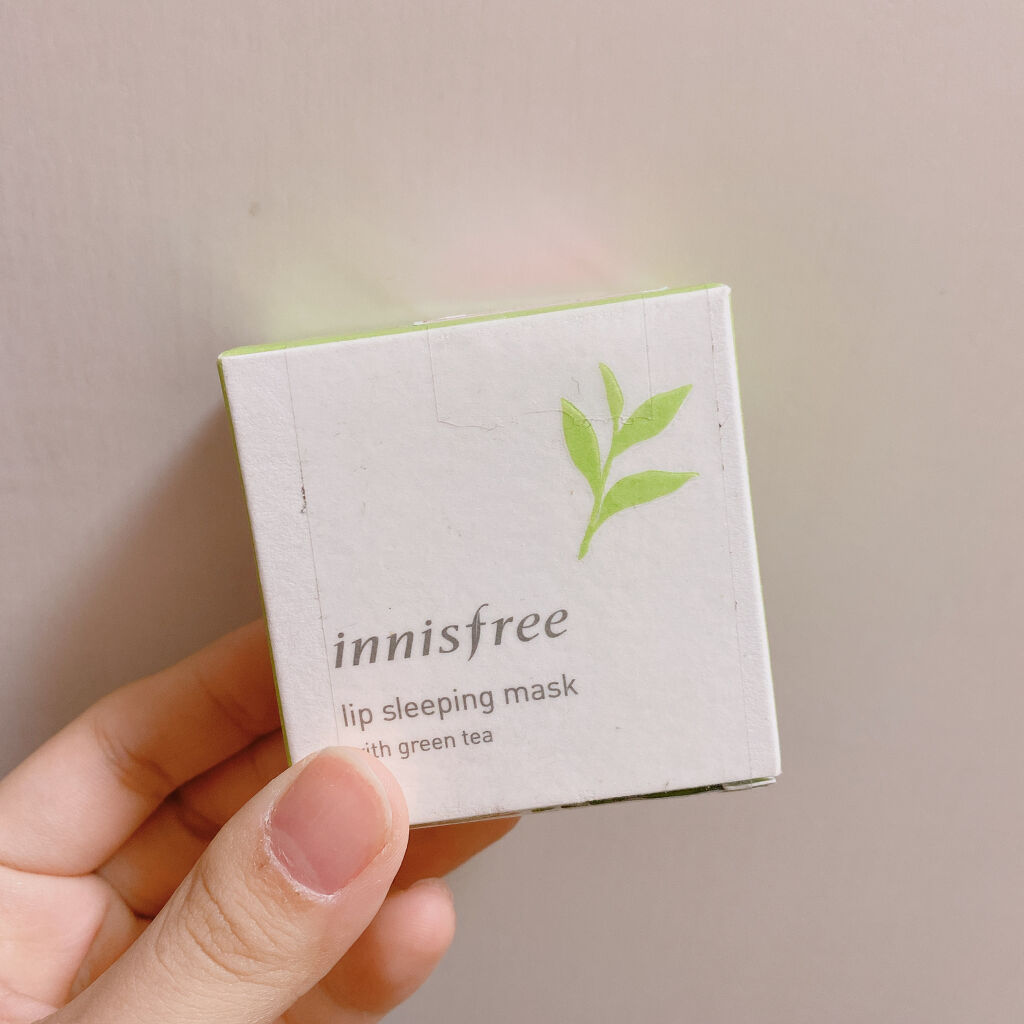 グリーンティー リップスリーピングマスク/innisfree/リップケアを使ったクチコミ（3枚目）