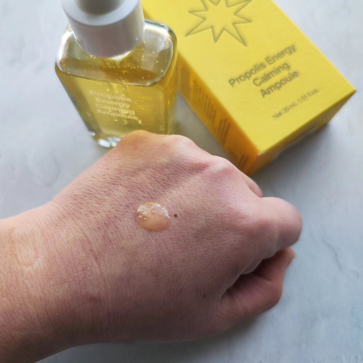 プロポリスエナジーカーミングアンプル/By Wishtrend/美容液を使ったクチコミ(3枚目)