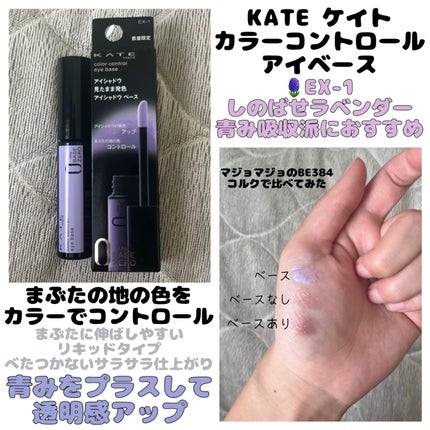 ケイト カラーコントロールアイベース/KATE/アイシャドウベースを使ったクチコミ(1枚目)