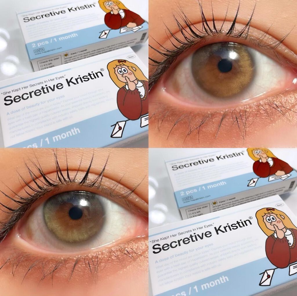 Secretive Kristen/Hapa kristin/カラーコンタクトレンズを使ったクチコミ（1枚目）