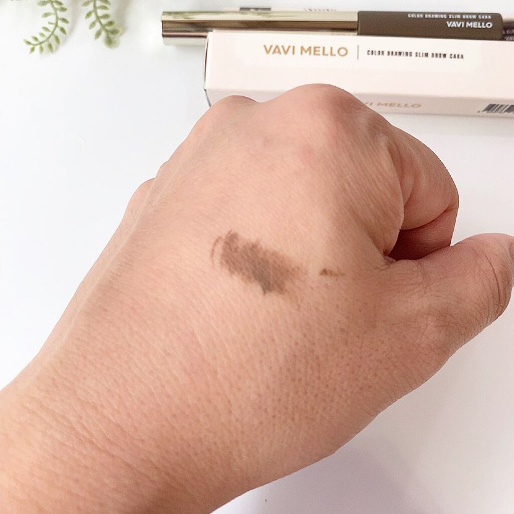 カラードローイングスリムブロウカラ/VAVI MELLO/眉マスカラを使ったクチコミ（3枚目）