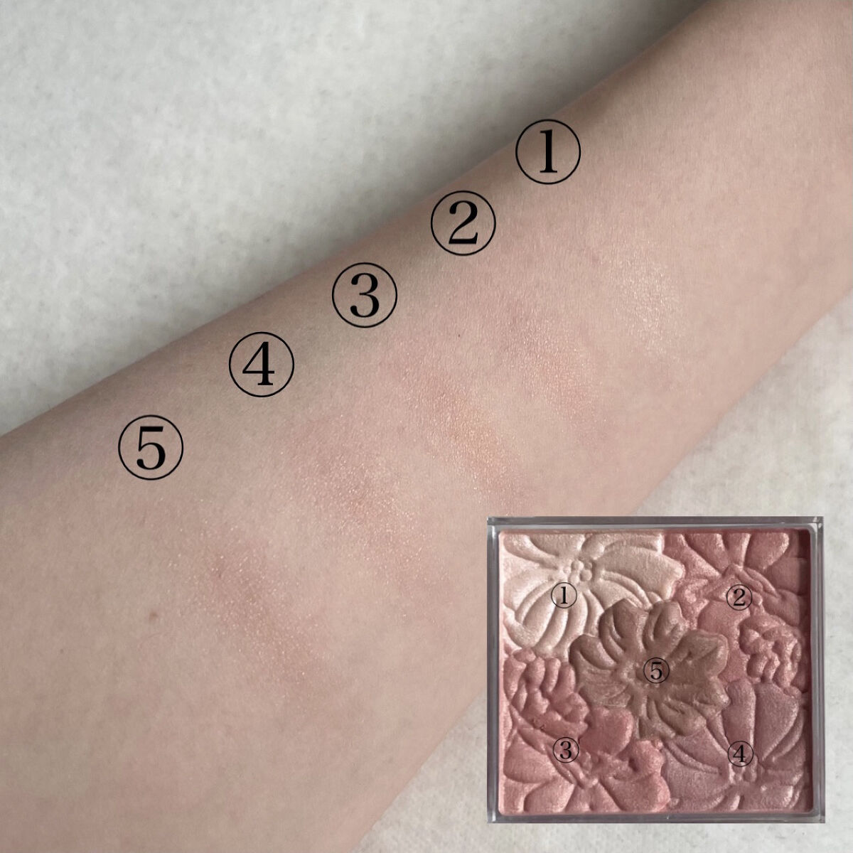 グロウフルールチークス 12 シナモンラテフルール/キャンメイク/パウダーチークを使ったクチコミ（2枚目）