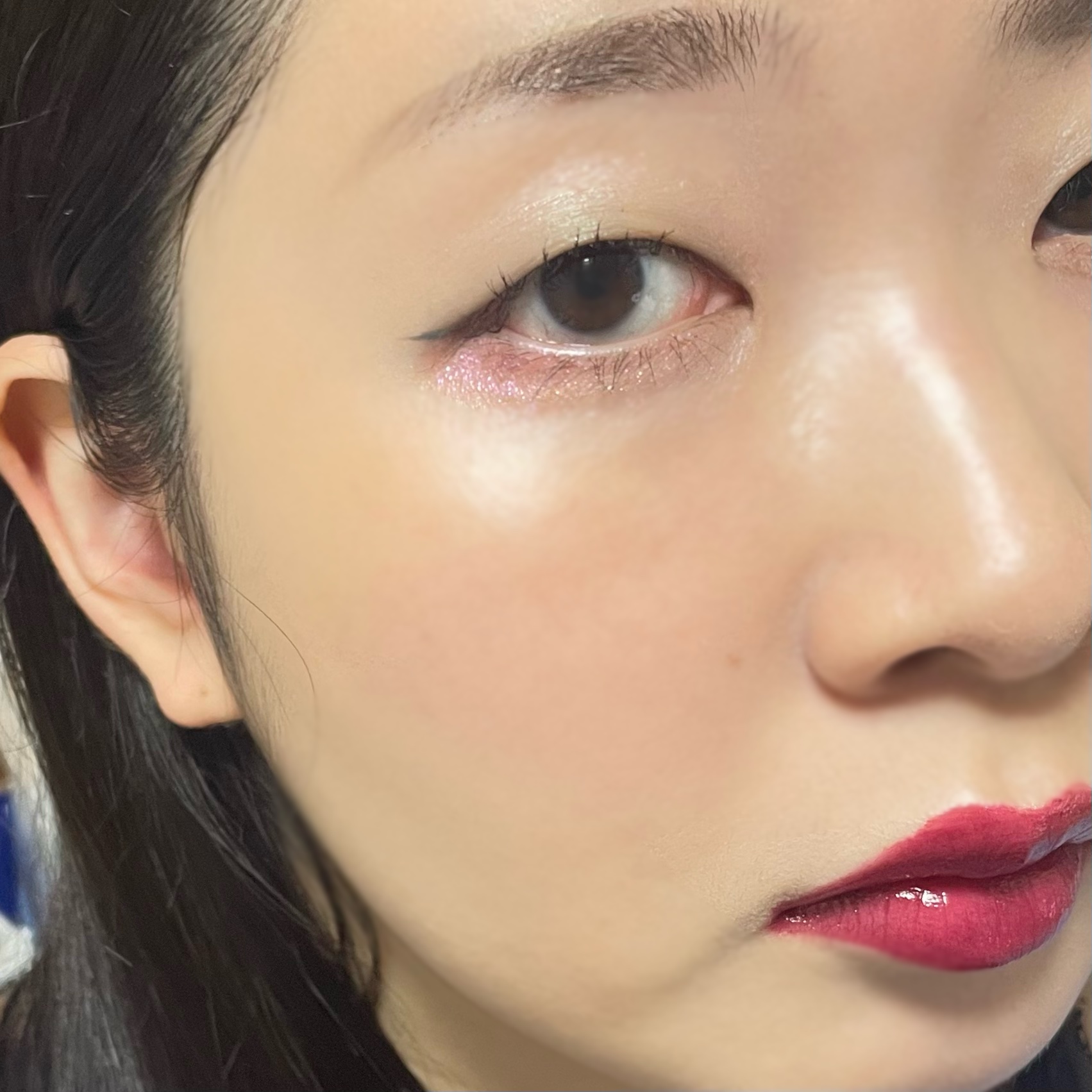 ブリンクリームパウダーシャドウ/BLING GLOW/単色アイシャドウを使ったクチコミ（2枚目）