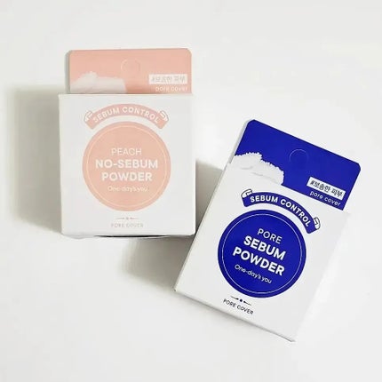 ピーチノーセバムパウダー/One-day's you/フェイスパウダーを使ったクチコミ(2枚目)