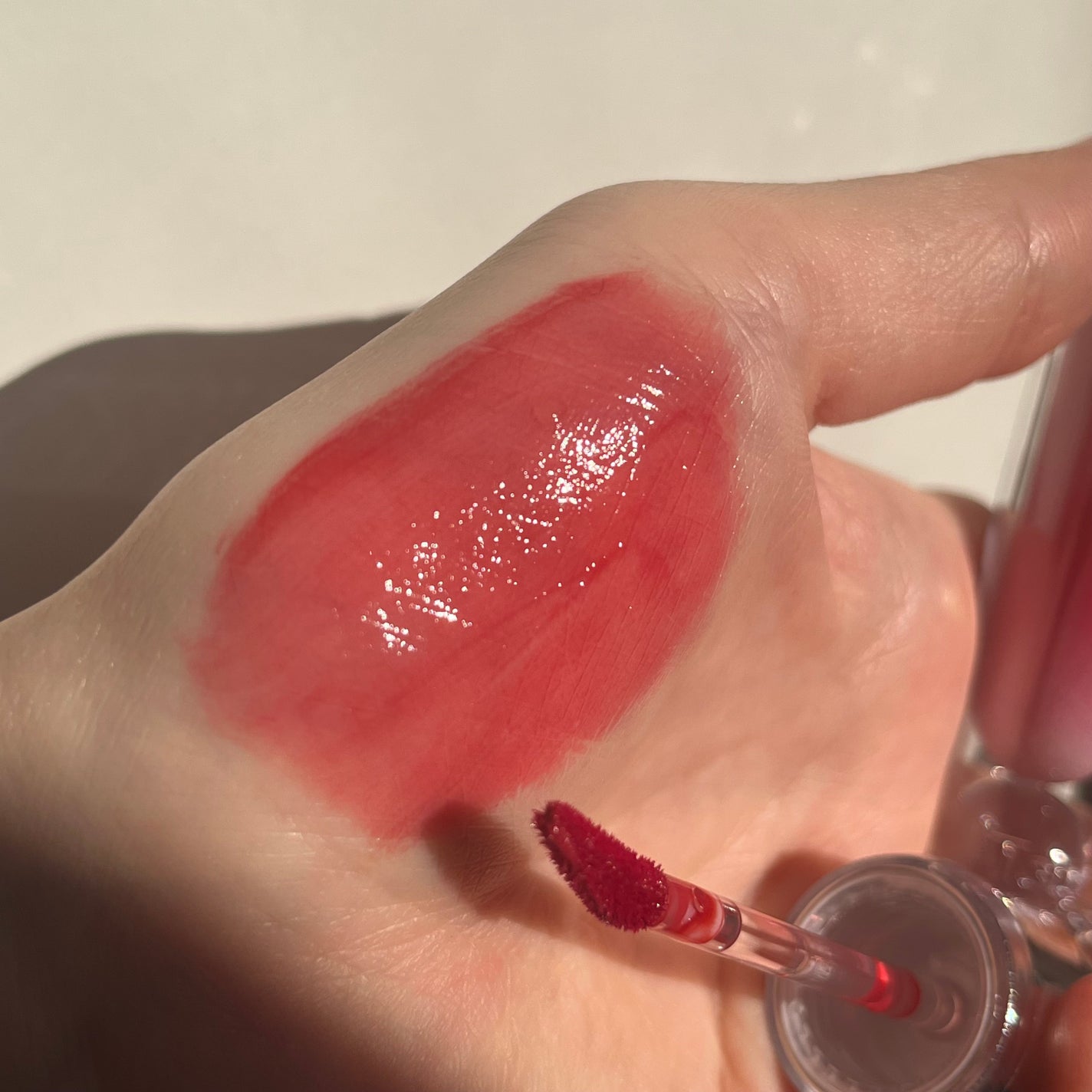 Shine Moment Glossy Tint/TENSE/口紅を使ったクチコミ(2枚目)