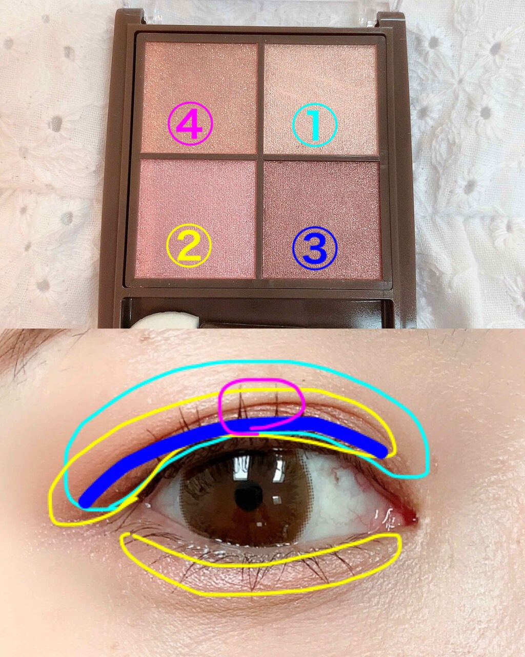 ニュアンスオンアイシャドウ/CEZANNE/アイシャドウパレットを使ったクチコミ(3枚目)