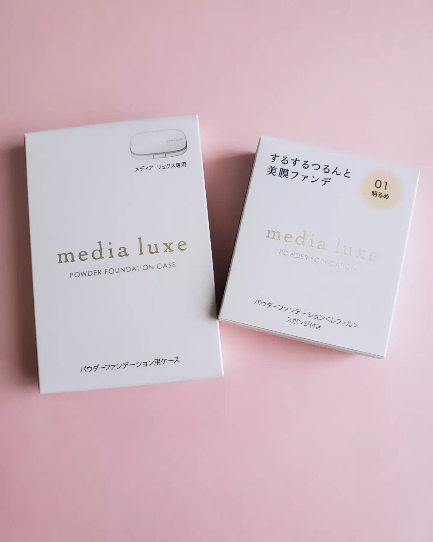 パウダーファンデーション/media luxe/パウダーファンデーションを使ったクチコミ（2枚目）