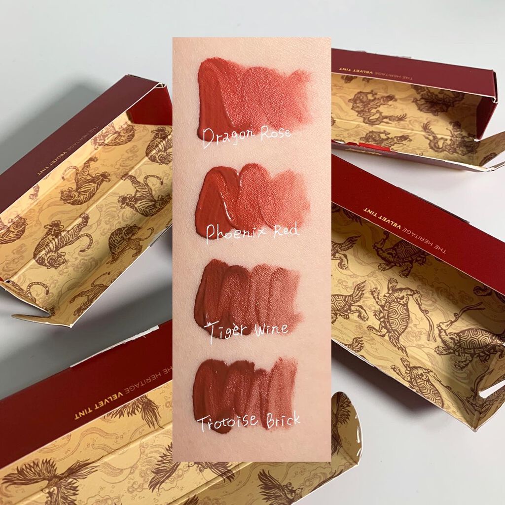 ザ ヘリテージ ベルベット ティント/MERZY/リップティントを使ったクチコミ（2枚目）