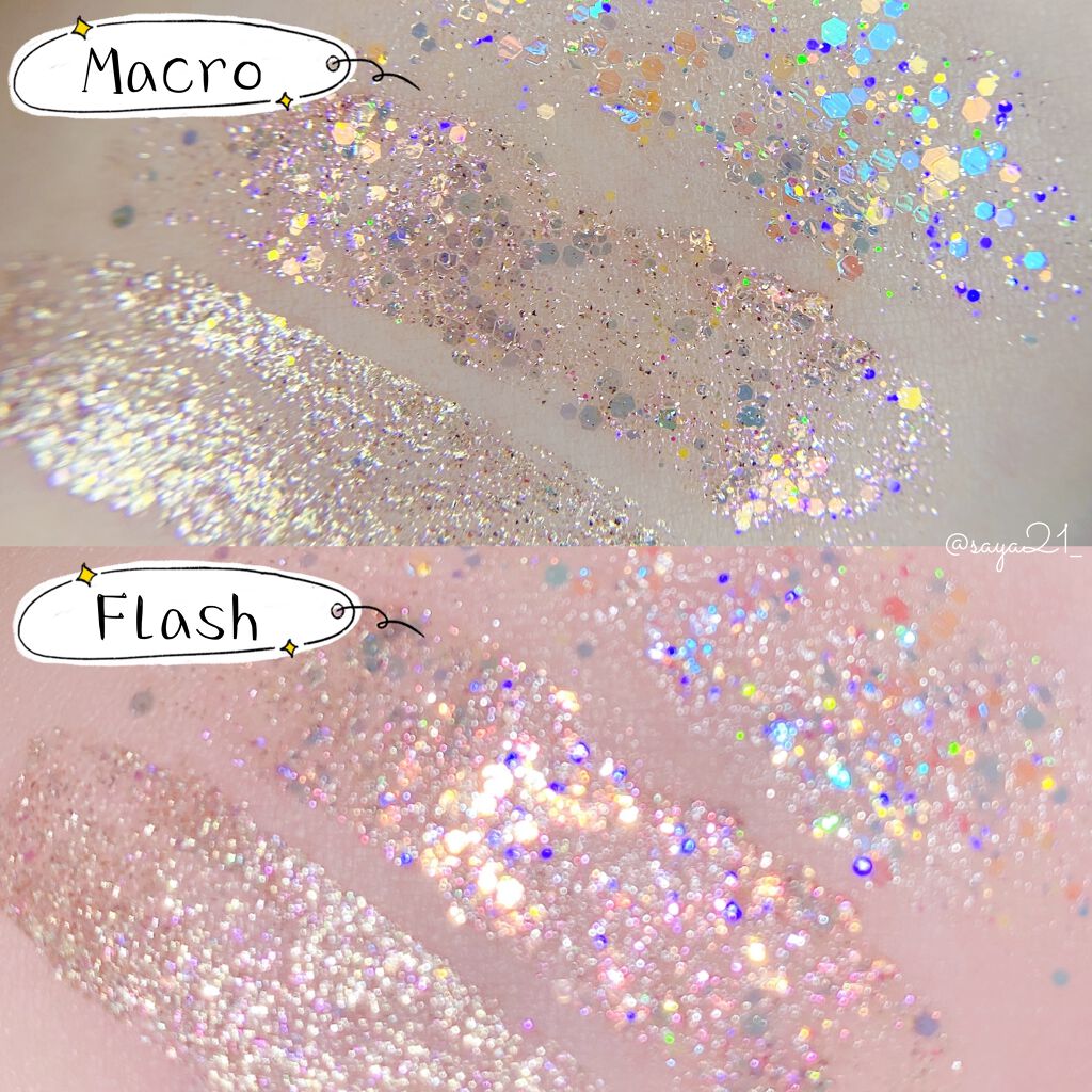 シャイラスティンググリッタージェル/POPSY NOTE/グリッターを使ったクチコミ（3枚目）