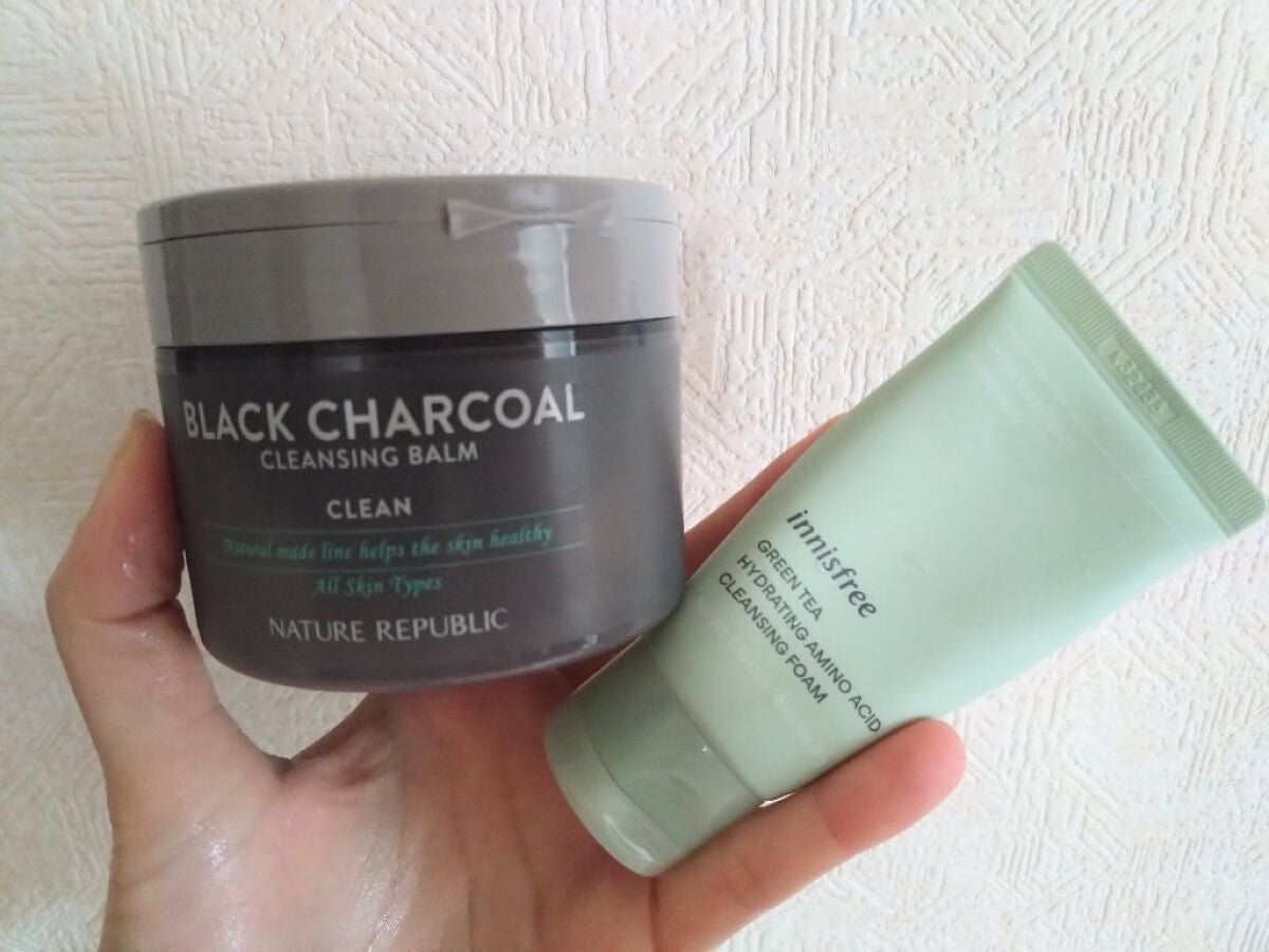 BLACK CHARCOAL クレンジングバーム/ネイチャーリパブリック/クレンジングバームを使ったクチコミ(1枚目)