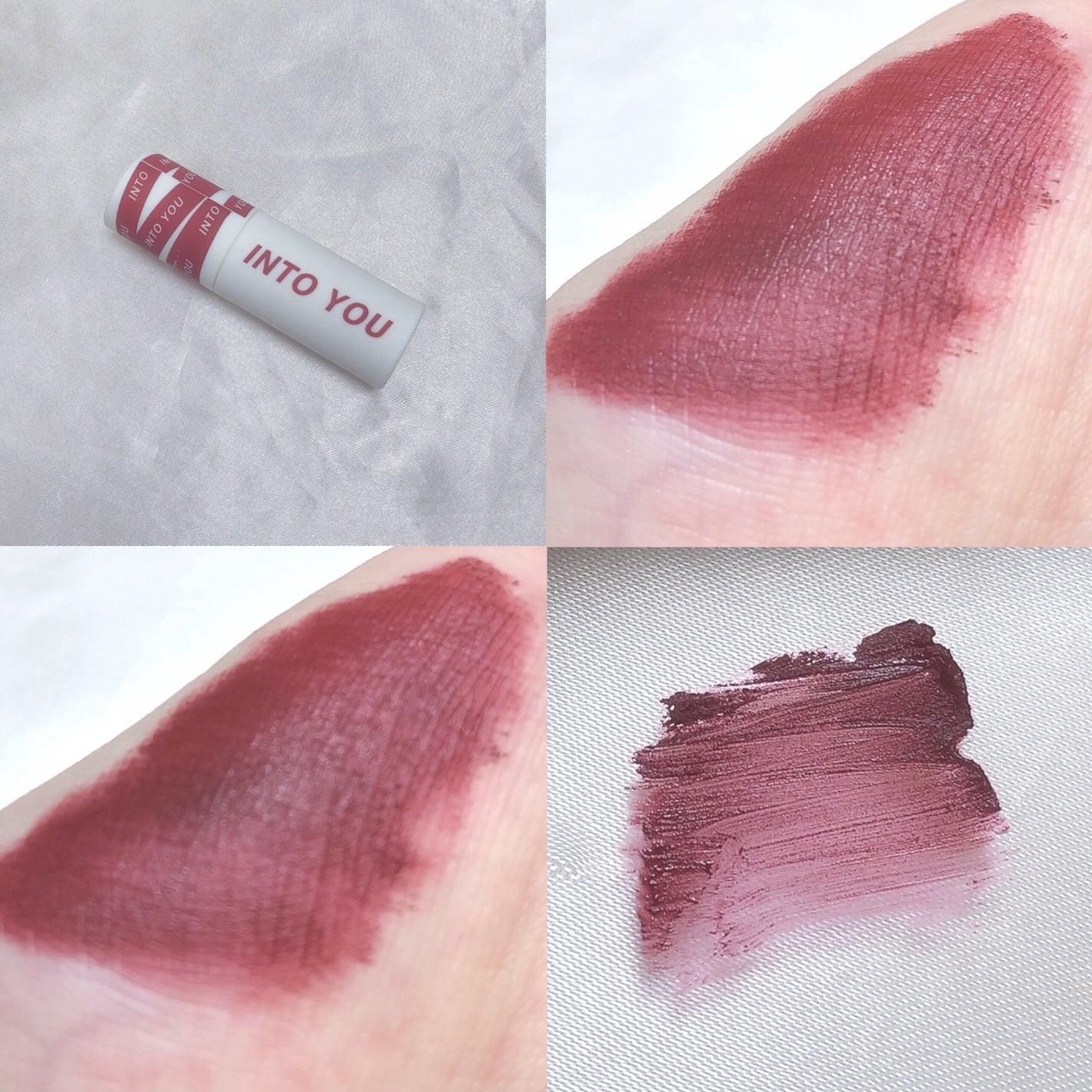 スーパーマットリップ&チークマッド/INTO U/口紅を使ったクチコミ(2枚目)